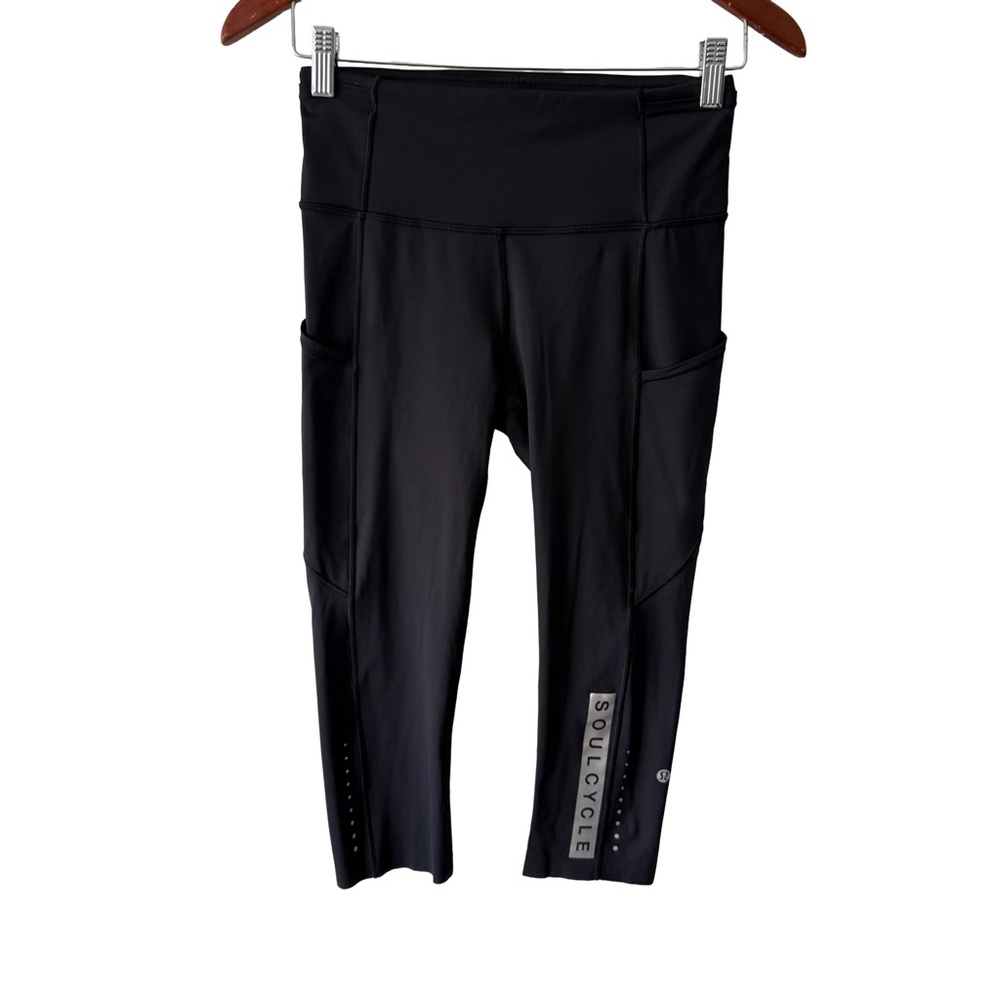 lululemon athletica Soulcycle Black Workout Leggings 6
